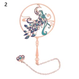 Chinese Style Brass Bookmark Tassel Pendant Retro Book Clip Metal Pagination Mark Student Gift Stationery School Office Supplies