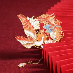 Chinese Style Brass Bookmark Tassel Pendant Retro Book Clip Metal Pagination Mark Student Gift Stationery School Office Supplies