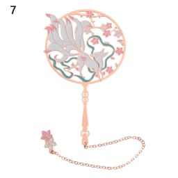 Chinese Style Brass Bookmark Tassel Pendant Retro Book Clip Metal Pagination Mark Student Gift Stationery School Office Supplies