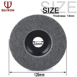 100mm 115mm 125mm Nylon Fiber Polishing Wheel Non Woven Abrasive Disc 4-5'' Grinding Polishing Wheel for Metal