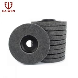 100mm 115mm 125mm Nylon Fiber Polishing Wheel Non Woven Abrasive Disc 4-5'' Grinding Polishing Wheel for Metal