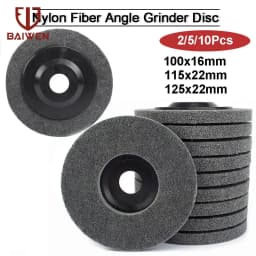 100mm 115mm 125mm Nylon Fiber Polishing Wheel Non Woven Abrasive Disc 4-5'' Grinding Polishing Wheel for Metal