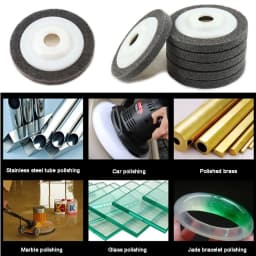 100mm 115mm 125mm Nylon Fiber Polishing Wheel Non Woven Abrasive Disc 4-5'' Grinding Polishing Wheel for Metal