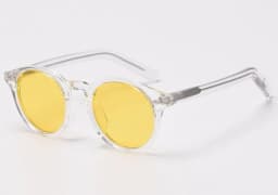 Kachawoo Polarized Sunglasses for Men Brown Black TR90 Round Sun Glasses Women Travel Shades Birthday Presents 2021 Korean Style