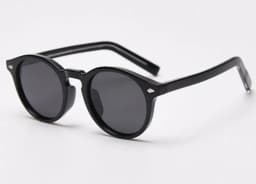 Kachawoo Polarized Sunglasses for Men Brown Black TR90 Round Sun Glasses Women Travel Shades Birthday Presents 2021 Korean Style