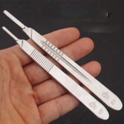 Metal Scalpel 11 Antiskid Knife Craft Carving Knife Mobile Phone Notebook Computer PCB Maintenance Manual Tool Blade