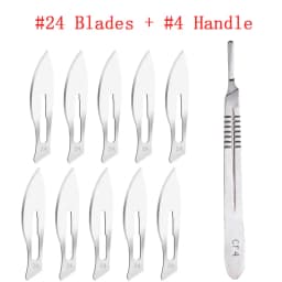 Metal Scalpel 11 Antiskid Knife Craft Carving Knife Mobile Phone Notebook Computer PCB Maintenance Manual Tool Blade