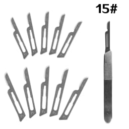 Metal Scalpel 11 Antiskid Knife Craft Carving Knife Mobile Phone Notebook Computer PCB Maintenance Manual Tool Blade