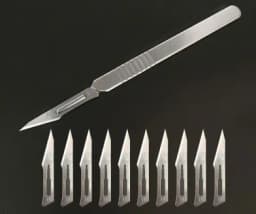 Metal Scalpel 11 Antiskid Knife Craft Carving Knife Mobile Phone Notebook Computer PCB Maintenance Manual Tool Blade