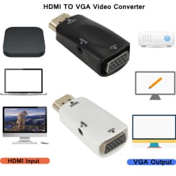 Male to Female HDMI-compatible to VGA Adapter HD 1080P Audio Cable Converter For PC Laptop TV Box Computer Display Projector