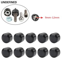 10pcs Head Bolt Cover For Harley Twin Cam Dyna Softail Touring FLH Chrome Schrauben Motor Topper Screw Caps Motorcycle Aluminum