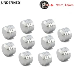 10pcs Head Bolt Cover For Harley Twin Cam Dyna Softail Touring FLH Chrome Schrauben Motor Topper Screw Caps Motorcycle Aluminum