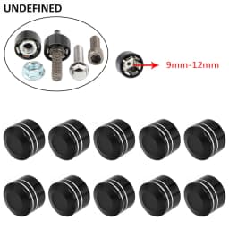 10pcs Head Bolt Cover For Harley Twin Cam Dyna Softail Touring FLH Chrome Schrauben Motor Topper Screw Caps Motorcycle Aluminum