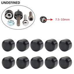 10pcs Head Bolt Cover For Harley Twin Cam Dyna Softail Touring FLH Chrome Schrauben Motor Topper Screw Caps Motorcycle Aluminum