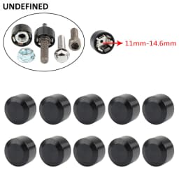 10pcs Head Bolt Cover For Harley Twin Cam Dyna Softail Touring FLH Chrome Schrauben Motor Topper Screw Caps Motorcycle Aluminum