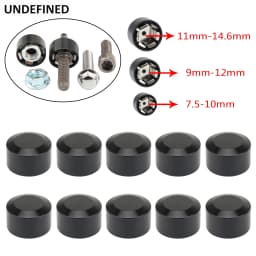 10pcs Head Bolt Cover For Harley Twin Cam Dyna Softail Touring FLH Chrome Schrauben Motor Topper Screw Caps Motorcycle Aluminum