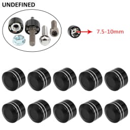 10pcs Head Bolt Cover For Harley Twin Cam Dyna Softail Touring FLH Chrome Schrauben Motor Topper Screw Caps Motorcycle Aluminum