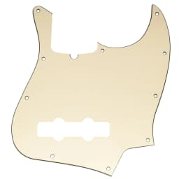Musiclily Pro 10-Hole Modern Style J Bass Pickguard for 4 String American Jazz Bass