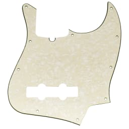 Musiclily Pro 10-Hole Modern Style J Bass Pickguard for 4 String American Jazz Bass
