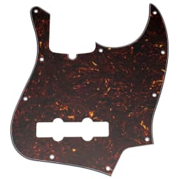Musiclily Pro 10-Hole Modern Style J Bass Pickguard for 4 String American Jazz Bass