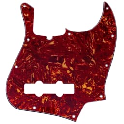 Musiclily Pro 10-Hole Modern Style J Bass Pickguard for 4 String American Jazz Bass