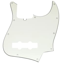 Musiclily Pro 10-Hole Modern Style J Bass Pickguard for 4 String American Jazz Bass
