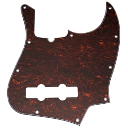 Musiclily Pro 10-Hole Modern Style J Bass Pickguard for 4 String American Jazz Bass
