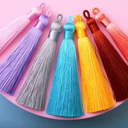 2/5/10PCS 8cm Polyester Silk Tassel Vertical Tassel Decoration Crafts DIY Jewelry Home Decoration Sewing Curtain Accessories