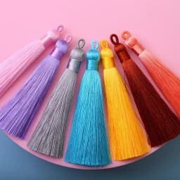 2/5/10PCS 8cm Polyester Silk Tassel Vertical Tassel Decoration Crafts DIY Jewelry Home Decoration Sewing Curtain Accessories