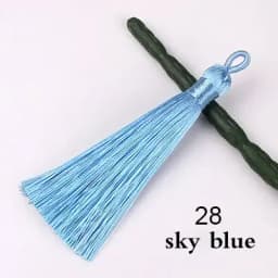 2/5/10PCS 8cm Polyester Silk Tassel Vertical Tassel Decoration Crafts DIY Jewelry Home Decoration Sewing Curtain Accessories