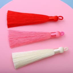 2/5/10PCS 8cm Polyester Silk Tassel Vertical Tassel Decoration Crafts DIY Jewelry Home Decoration Sewing Curtain Accessories