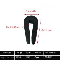 1/2/3/5/10M Black Rubber Edge Strip U Section Anti Oil Seal Edge Shield Encloser Inner Width 0.5-10mm High 5-15mm