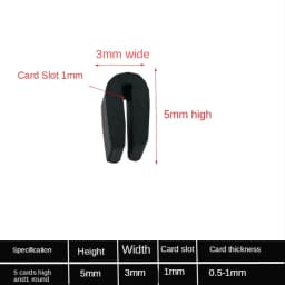 1/2/3/5/10M Black Rubber Edge Strip U Section Anti Oil Seal Edge Shield Encloser Inner Width 0.5-10mm High 5-15mm
