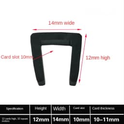 1/2/3/5/10M Black Rubber Edge Strip U Section Anti Oil Seal Edge Shield Encloser Inner Width 0.5-10mm High 5-15mm