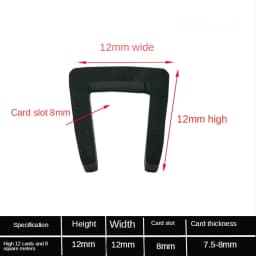 1/2/3/5/10M Black Rubber Edge Strip U Section Anti Oil Seal Edge Shield Encloser Inner Width 0.5-10mm High 5-15mm