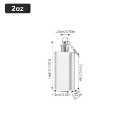 LMETJMA 1 4 5 6 7 8 9 10 oz Stainless Steel Hip Flask with Funnel Pocket Hip Flask Alcohol Whiskey Hip Flask Screw Cap KC0139