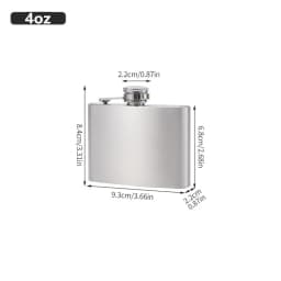 LMETJMA 1 4 5 6 7 8 9 10 oz Stainless Steel Hip Flask with Funnel Pocket Hip Flask Alcohol Whiskey Hip Flask Screw Cap KC0139