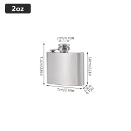 LMETJMA 1 4 5 6 7 8 9 10 oz Stainless Steel Hip Flask with Funnel Pocket Hip Flask Alcohol Whiskey Hip Flask Screw Cap KC0139