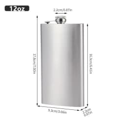 LMETJMA 1 4 5 6 7 8 9 10 oz Stainless Steel Hip Flask with Funnel Pocket Hip Flask Alcohol Whiskey Hip Flask Screw Cap KC0139