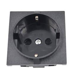 Black Copper 10/16A 250V American Japan Australian British EU Germany French Brazil Universal Electrical AC Power Socket