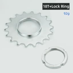 Bicycle Fixed Gear 13T 14T 15T 16T 17T 18T Freewheel Cogs Hub Locking 1 Speed Fixie Bike Threaded Lock Rings