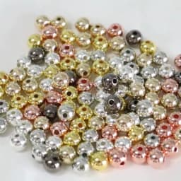 3 4 6 7 8 10 12mm 50-500pcs Gold Color CCB Ball Beads Round Loose Bead For Making DIY Bracelet Necklace Wedding Jewelry