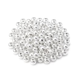 3 4 6 7 8 10 12mm 50-500pcs Gold Color CCB Ball Beads Round Loose Bead For Making DIY Bracelet Necklace Wedding Jewelry