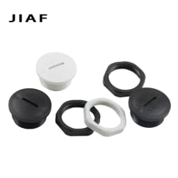 10pcs M12-M71 Plastic Plug Hole Cap IP68 Waterproof Nylon Thread Hole Plug M20*1.5 Black Grey Hole Cap Sealing Cover With Rubber