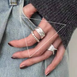 VENTFILLE 925 Sterling Silver Rings INS Fashion Hip Hop Vintage Couples Hollow Lines Punk Thai Silver Party Adjustable Jewelry