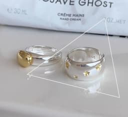 VENTFILLE 925 Sterling Silver Rings INS Fashion Hip Hop Vintage Couples Hollow Lines Punk Thai Silver Party Adjustable Jewelry