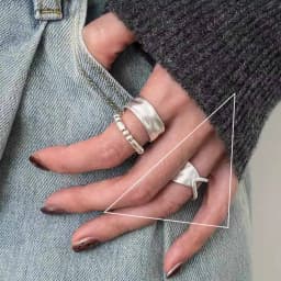VENTFILLE 925 Sterling Silver Rings INS Fashion Hip Hop Vintage Couples Hollow Lines Punk Thai Silver Party Adjustable Jewelry