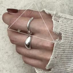 VENTFILLE 925 Sterling Silver Rings INS Fashion Hip Hop Vintage Couples Hollow Lines Punk Thai Silver Party Adjustable Jewelry
