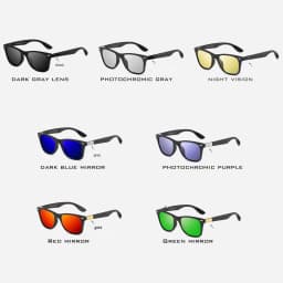 VEITHDIA Sunglasses Gradient Photochromic Unisex Polarized Mirror Lens Vintage Day Night Dual Sun Glasses For Men Women 7029