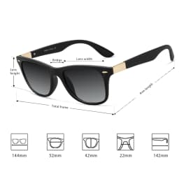 VEITHDIA Sunglasses Gradient Photochromic Unisex Polarized Mirror Lens Vintage Day Night Dual Sun Glasses For Men Women 7029